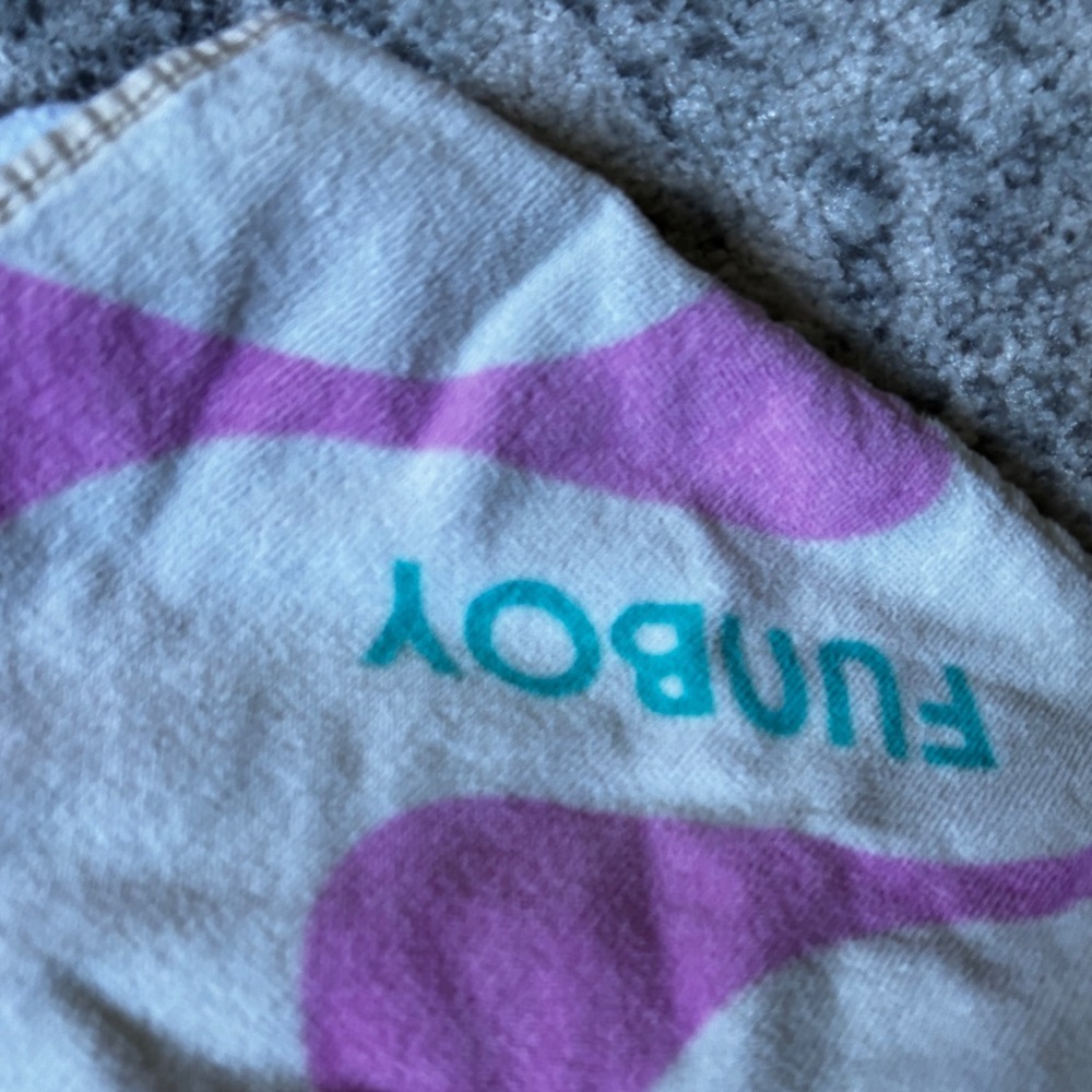 Oversized Funboy Pink and Yellow Poolside Leisure Club Beach Towel 68" L x 30" W - Picture 3 of 5